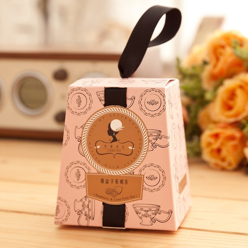 Exclusive-exchange gift raspberry lime fruit tea (8pcs/box)│three-dimensional tea bag - ชา - วัสดุอื่นๆ สึชมพู