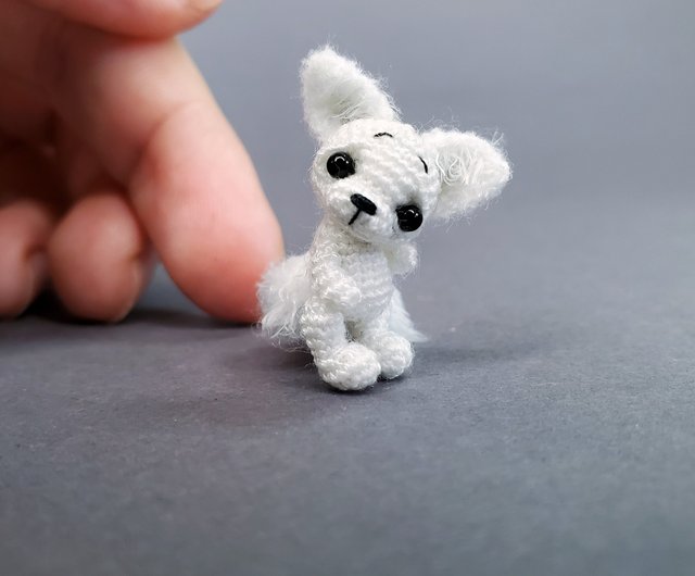 Miniature crocheted puppy Chihuahua. Dollhouse miniature. - Shop  Microtoysby Kids' Toys - Pinkoi