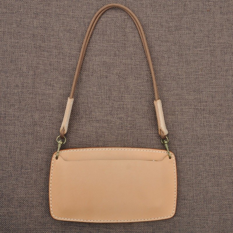 Handmade vegetable tanned leather cowhide mini handbag simple atmosphere - Handbags & Totes - Genuine Leather 