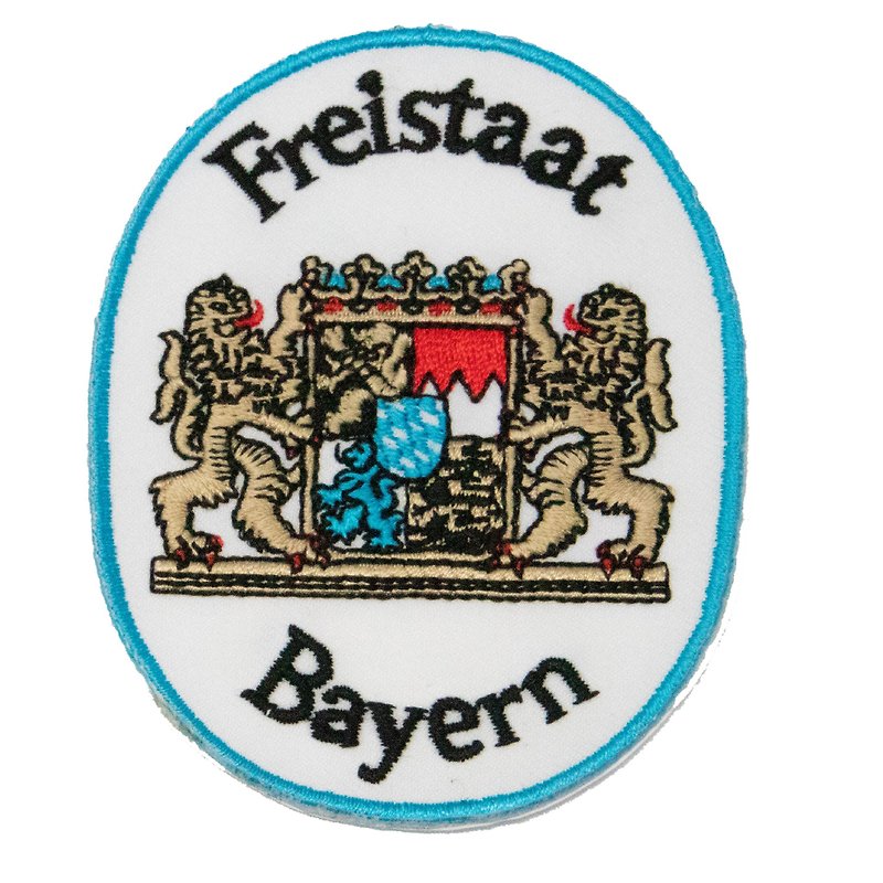 Germany Freistaat Bayern Needle Patche for Shirt Sewing Patches for Clothing - เข็มกลัด/พิน - งานปัก หลากหลายสี
