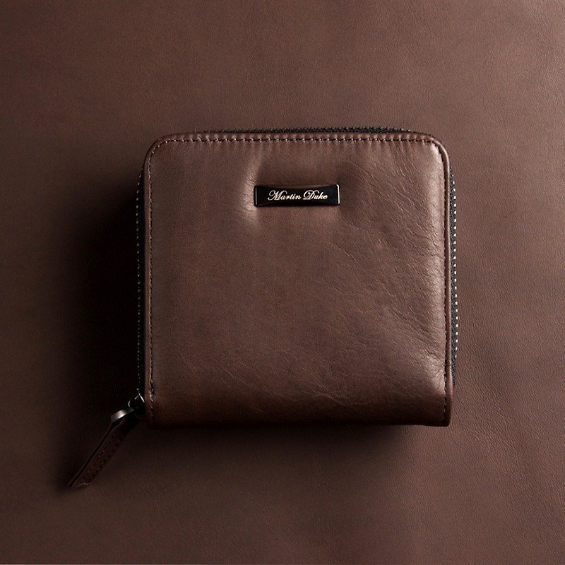 Martin Duke Leather Purse Brown - กระเป๋าสตางค์ - หนังแท้ สีนำ้ตาล