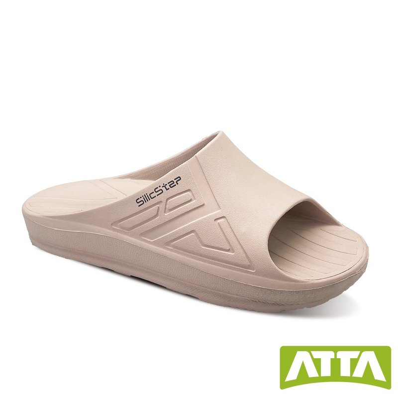 【ATTA】SilicStep plastic-reducing and eco-friendly arch slippers-Sand - รองเท้าแตะ - พลาสติก สึชมพู