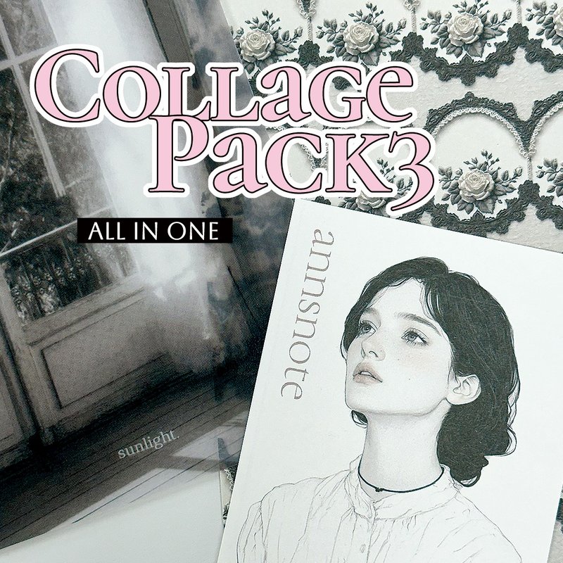 Collage Pack Season3 All-in-One Package Sticker + Paper MIX (anns note) vintage - 貼紙 - 紙 多色