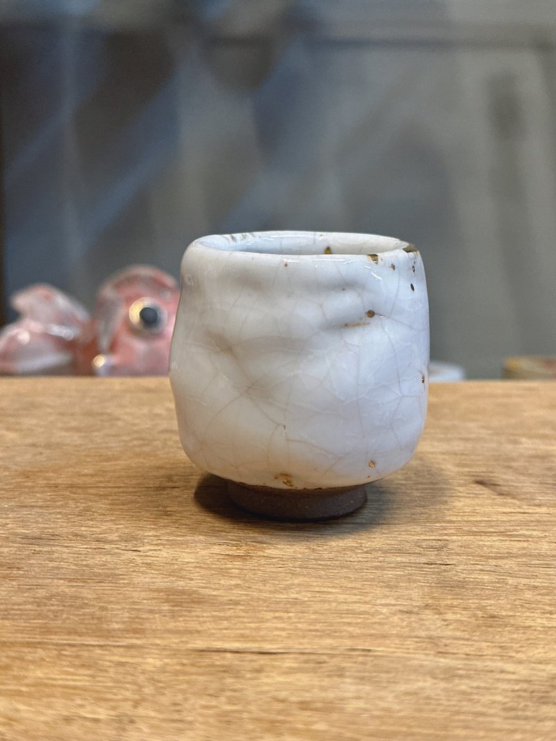 白志野鎏金凝香杯2號-余華宇老師-手工製作-容量約100cc - 茶壺/茶杯/茶具 - 陶 