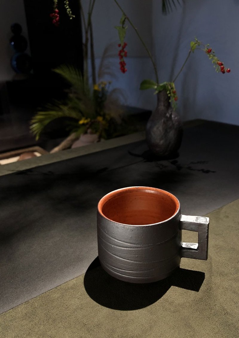【レッドコーヒーカップ】コーヒーカップ - マグカップ - 陶器 