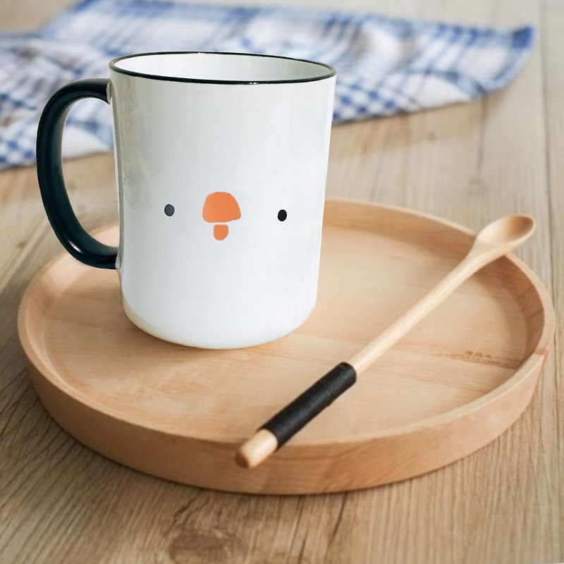 Goose // off the chin series ceramic cup - แก้วมัค/แก้วกาแฟ - ดินเผา สีส้ม