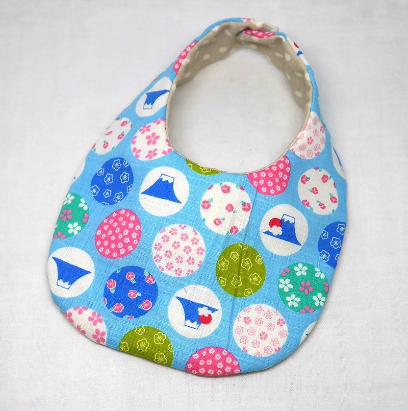 Japanese Handmade Baby Bib - スタイ - 紙 ブルー