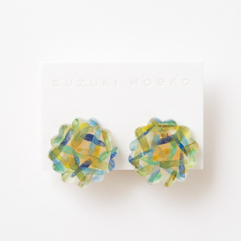 イヤリング - ピアス・イヤリング - アクリル グリーン