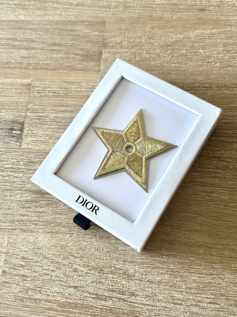 Japanese second-hand CHRISTIAN DIOR star stamp with original box - Other - Other Materials Gold