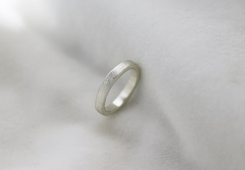 Kawagoe【Silver 925】Star sand ring sterling silver ring handmade custom - แหวนคู่ - เงินแท้ สีเงิน