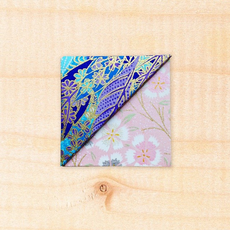 Flower Corner Bookmark-Japanese Imported Washi / Handmade Bookmark-(Classic Reissue) bookmark #023 - Bookmarks - Paper 