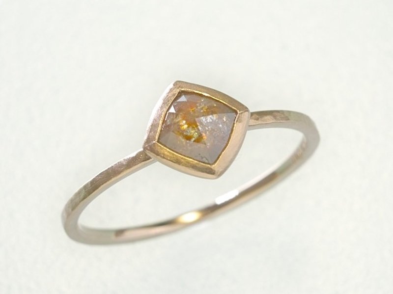 Japan Quality | 0.38ct Natural Diamond Stacking Ring Raspberry 14K - 戒指 - 其他金屬 金色