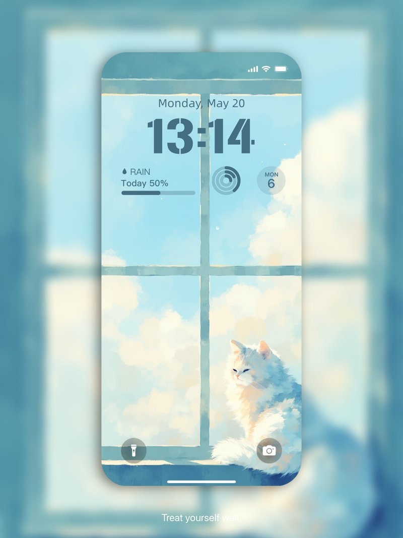 【數碼】手機桌布 | 窗邊的貓貓 - 電腦手機桌布/貼圖/App 圖示 - 其他材質 