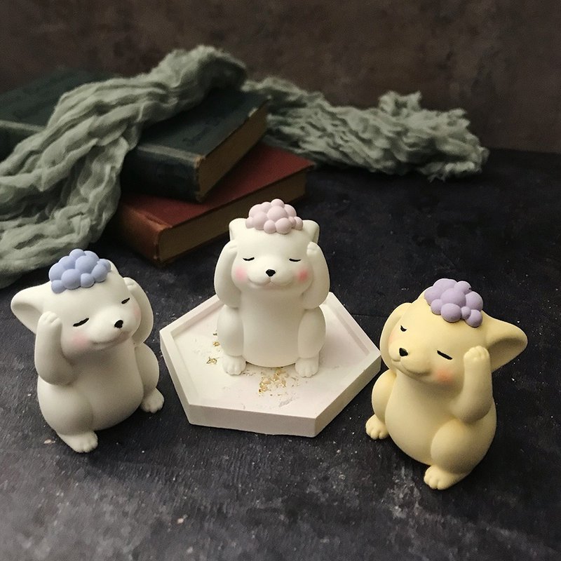 【客製化禮物】洗澡狗狗擴香石 - 香氛/精油/擴香 - 其他材質 