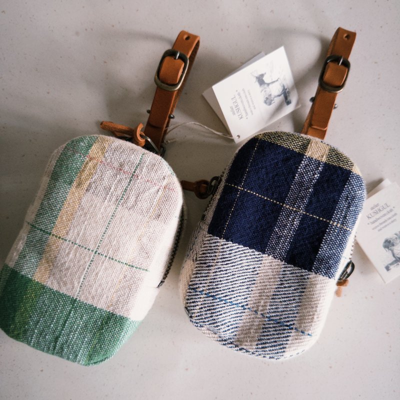 【Kurashiki Craftsmanship】Handmade woven waist bag - Camera Bags & Camera Cases - Cotton & Hemp 