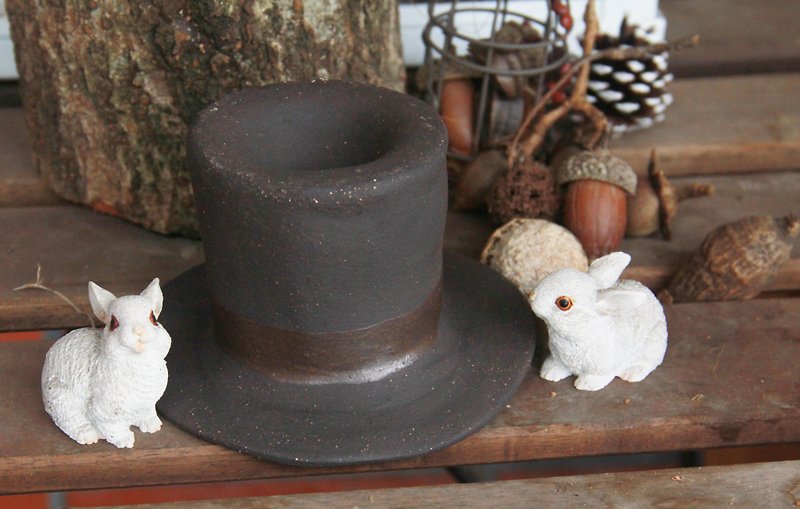 A Magician Hat 3【S】【The series of Magician Hat】 - Items for Display - Pottery Black