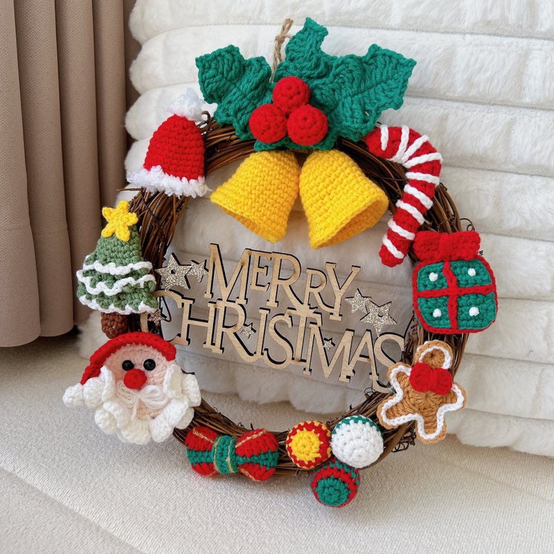 Christmas wreath - ของวางตกแต่ง - ผ้าฝ้าย/ผ้าลินิน 