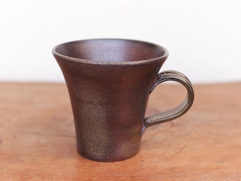 Bizen coffee cup (large) c5-070 - Mugs - Pottery Brown