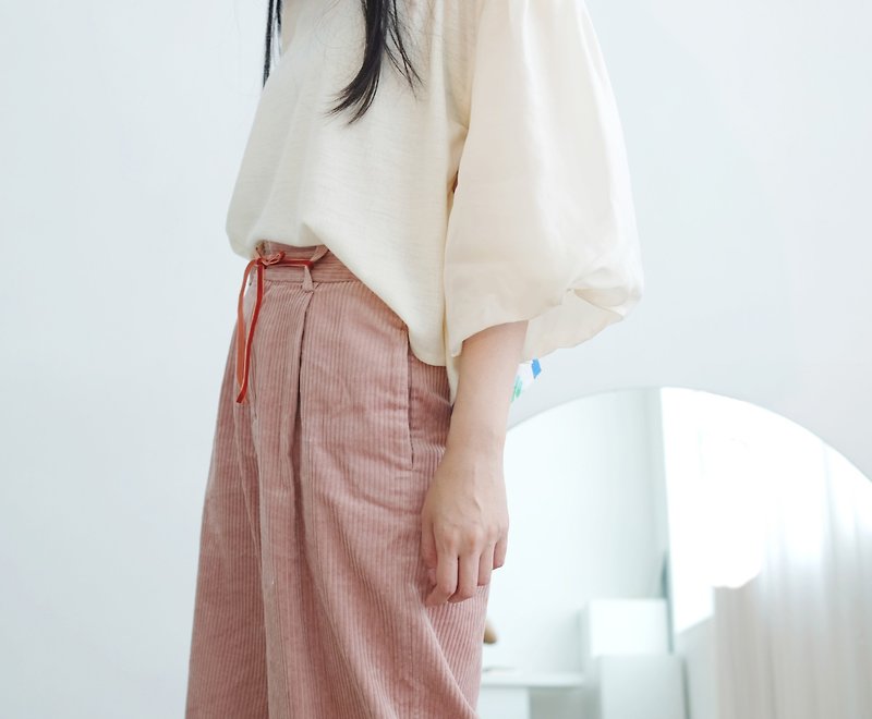 Shu Fulei | Puffing sleeves | Tops - Women's Tops - Other Materials White