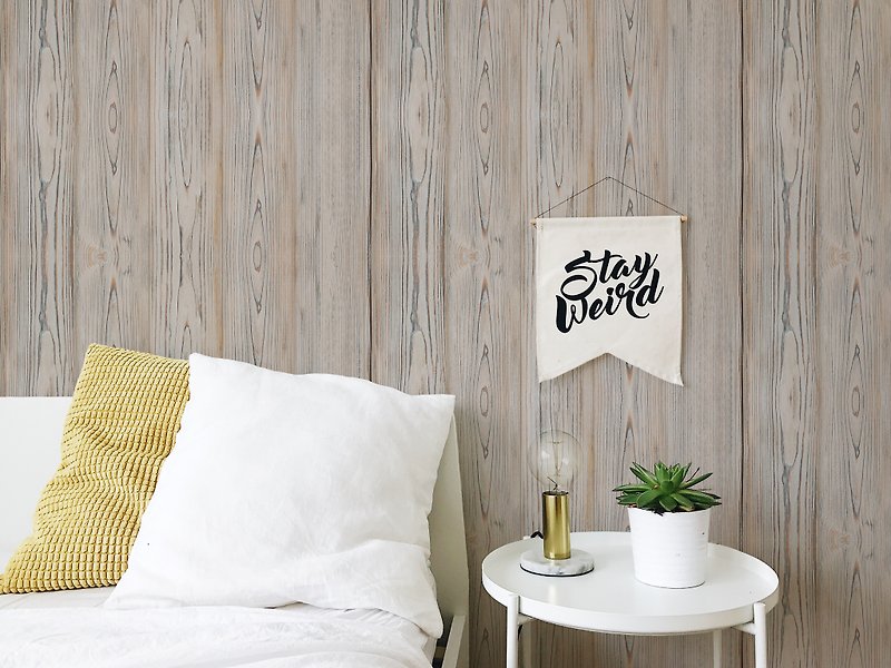 [Limited Gift for Old Friends] Original Wall Stickers | Austrian Wood Grain (5/10/20 Pieces) - Wall Décor - Other Materials Khaki