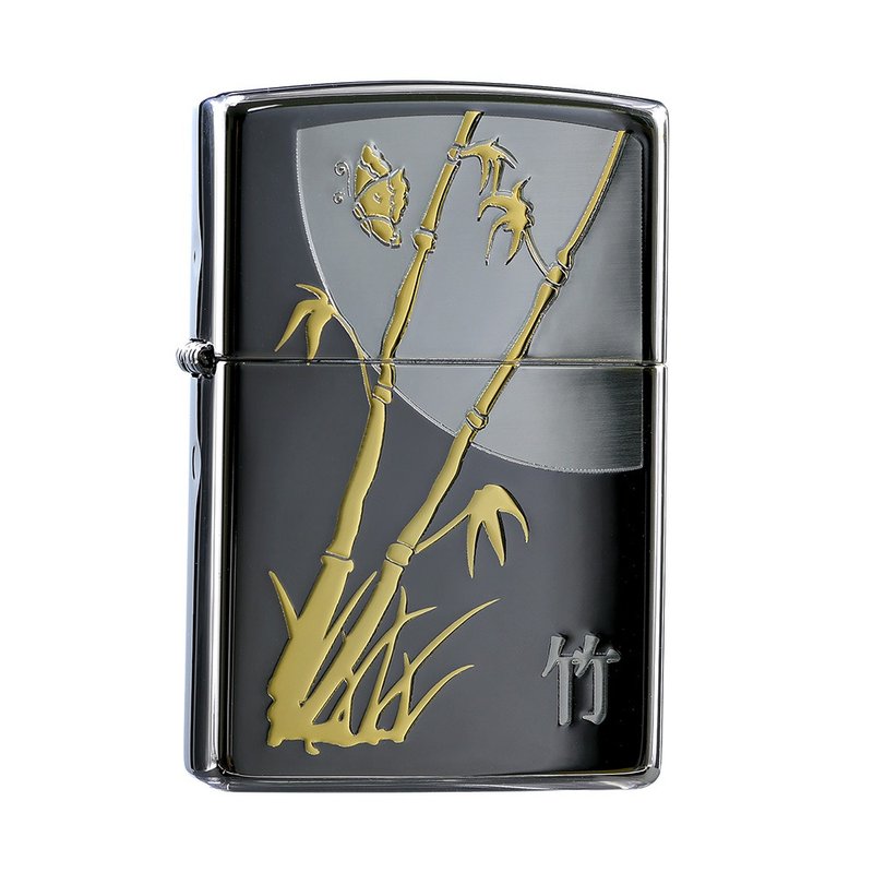 [ZIPPO official flagship store] Moonlight Songzhu Windproof Lighter ZA-1-62D - อื่นๆ - ทองแดงทองเหลือง สีเทา