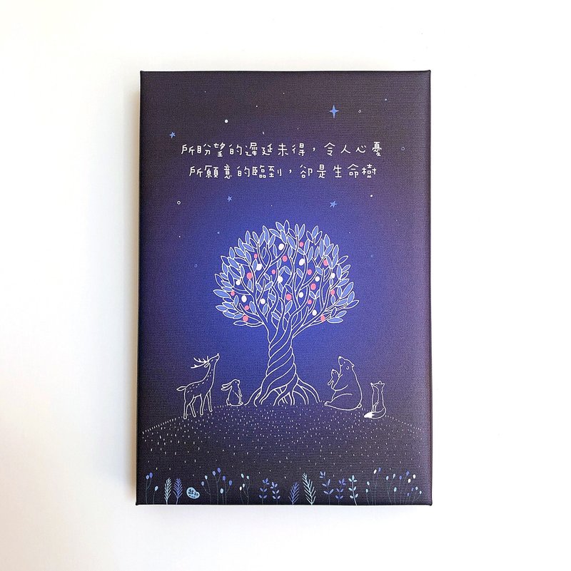 Frameless painting at first. Tree of Life 20x30x3cm - Picture Frames - Waterproof Material Blue