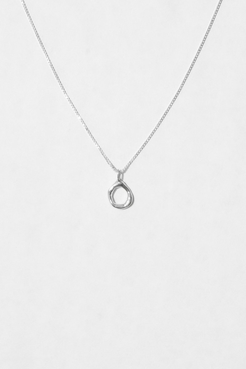 サークルネックレス - ネックレス - スターリングシルバー シルバー