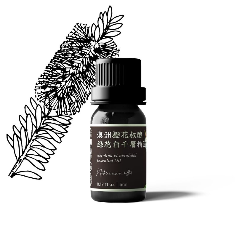 【卡佛香】澳洲橙花叔醇綠花白千層精油 - 香氛/精油/擴香 - 玻璃 黑色