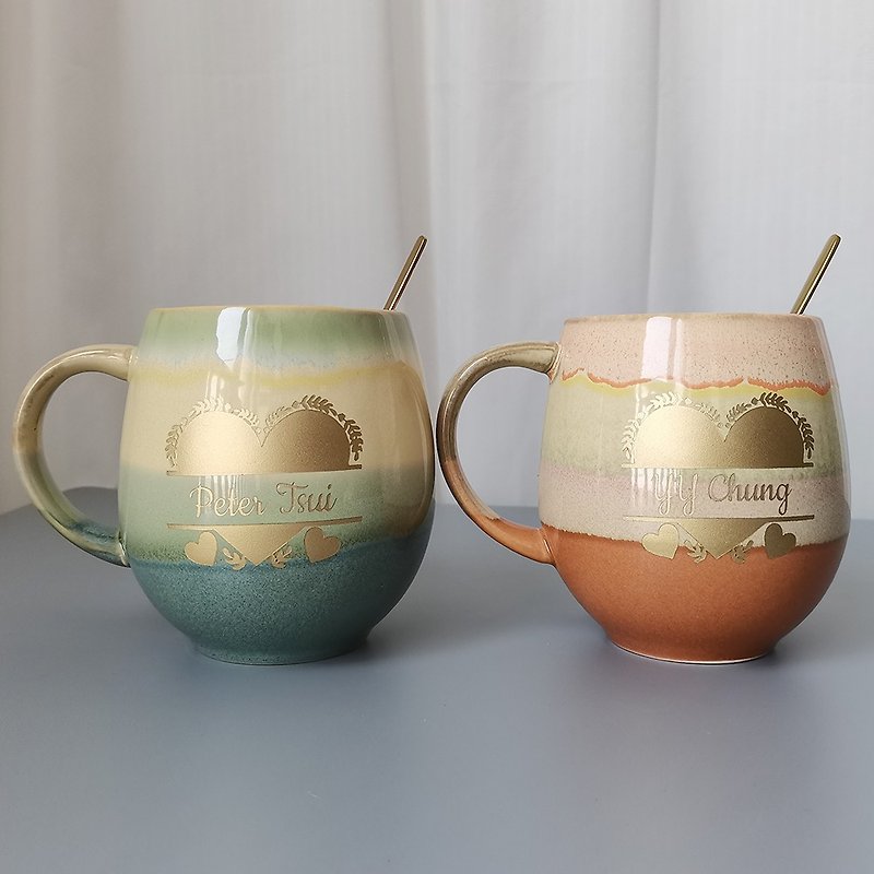 [Customized] Customized wedding gifts, mugs, birthday gifts, customized couple mugs - Mugs - Pottery 