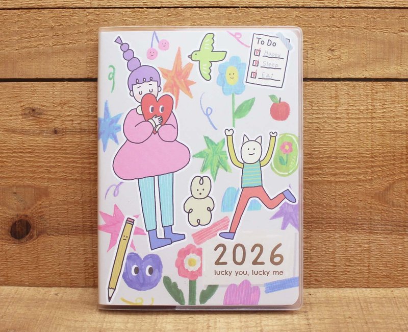 【2026日誌】  LULU2026年日誌(LUCKY YOU LUCKY ME)83601 - 日曆/月曆/年曆 - 紙 多色