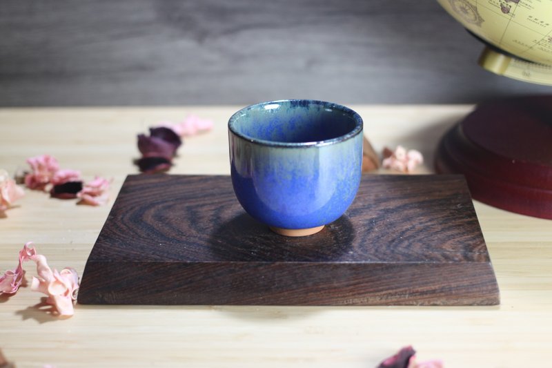 【送禮好物】90ml 天目釉 直身圓口茶杯 酒杯 鶯歌名家葉敏祥作 - 茶壺/茶杯/茶具 - 瓷 