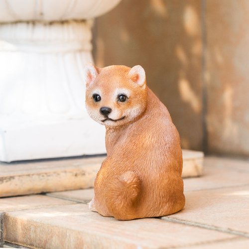 デバリエ イヌ 柴犬 置物 インテリア ガーデニング オーナメント