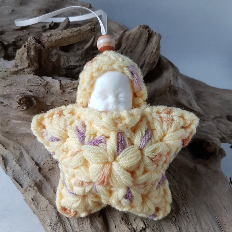 Diffuser Aroma Stone Crochet Star Baby W/ Accessory For Car or Closet or rooms - Fragrances - Other Materials Pink