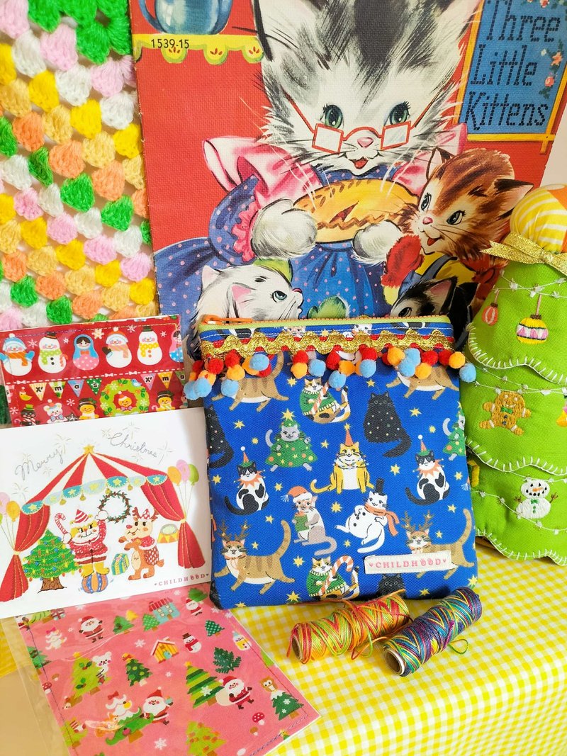 クッキーポーチ クリスマス限定セット コスメポーチ 収納ポーチ - ポーチ - コットン・麻 