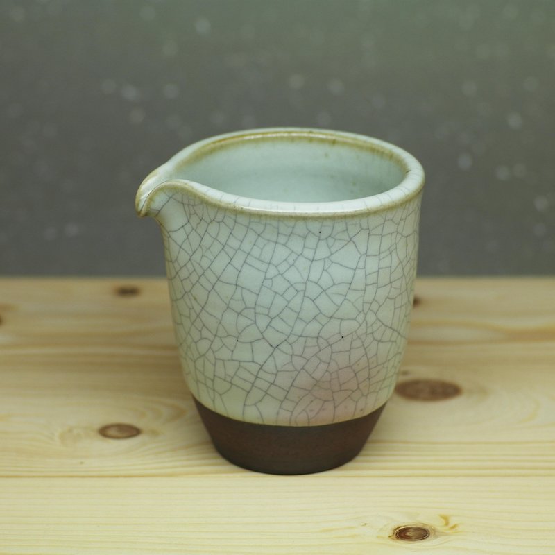 粉青茶海、公道杯、勻杯 手作陶藝 茶道具 - 茶壺/茶杯/茶具 - 陶 