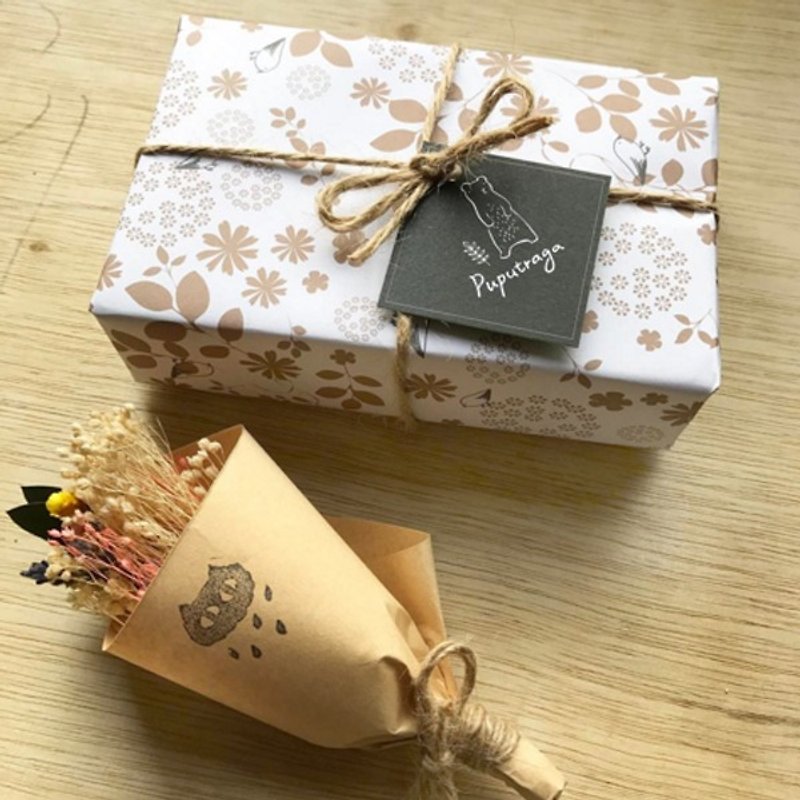 Uesugi Flower Customized Gift/Dry Flower Mini Gift Box - ช่อดอกไม้แห้ง - พืช/ดอกไม้ หลากหลายสี