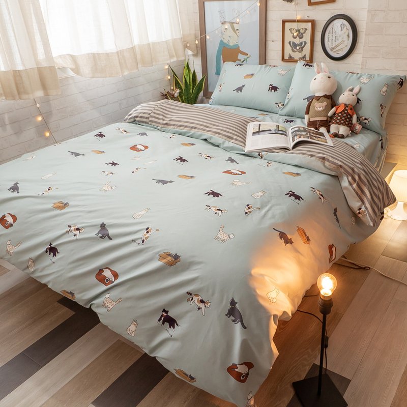 Cat litter four seasons brushed cloth made in Taiwan [extra set limit] - Bedding - Polyester Green