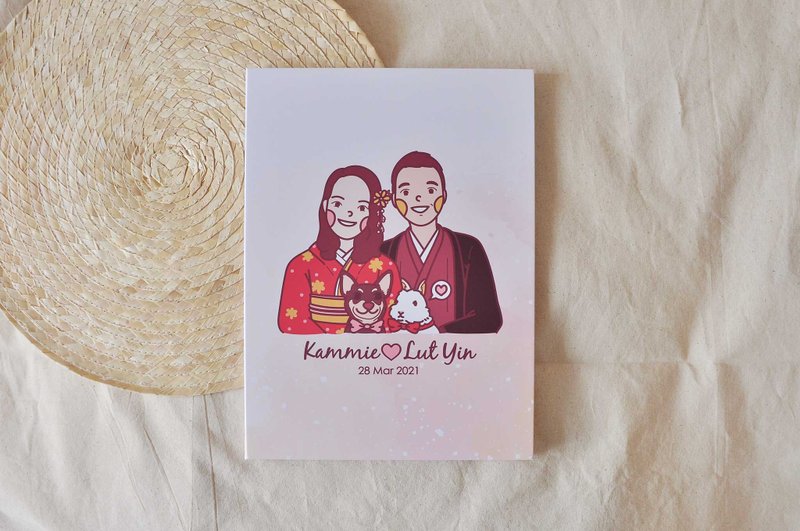 Customized Xianyan Wedding Plus A4 Hardcover Marriage Certificate Set - ทะเบียนสมรส - กระดาษ หลากหลายสี