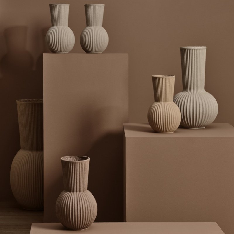 Ripple Vase - เซรามิก - กระดาษ หลากหลายสี