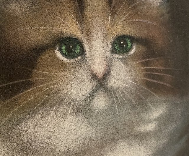 猫の絵　ブルー　ペルシャ猫 Made in ITALY 猫の絵 ブルー ペルシャ猫 Made in ITALY - メルカリ