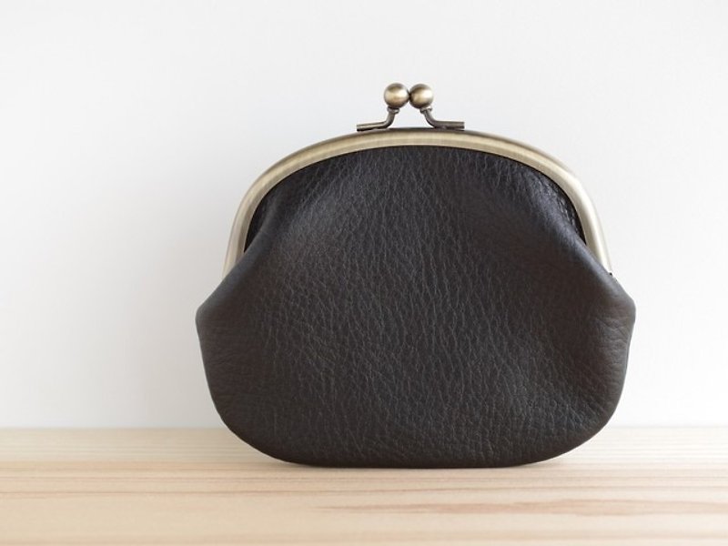A little larger Nume leather purse black - Wallets - Genuine Leather Black
