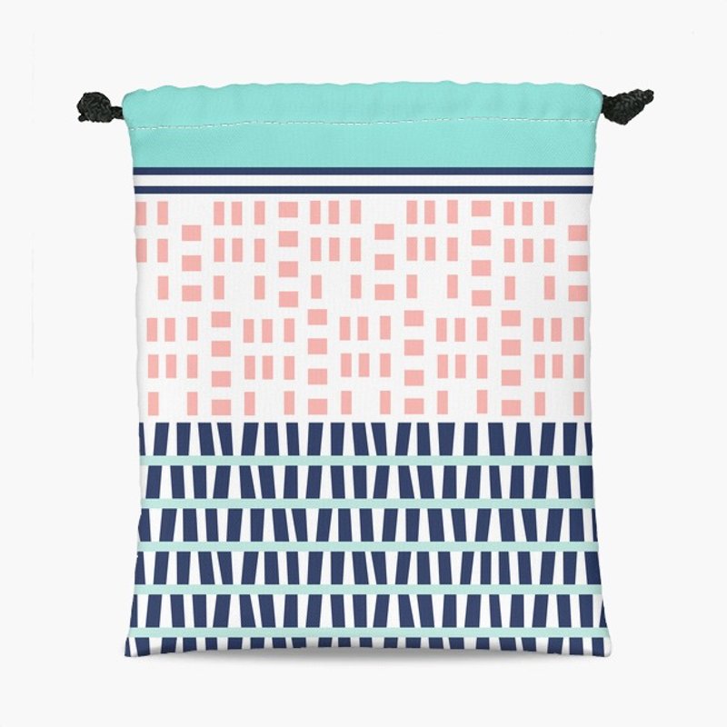 Drawstring Pouch - 束口袋 - Windows / Mint - 化妝包/收納袋 - 其他材質 