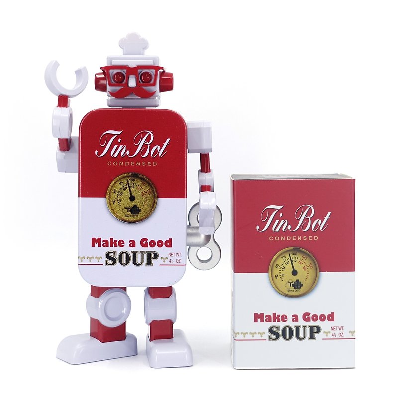 Soup TinBot - Stuffed Dolls & Figurines - Other Metals Blue