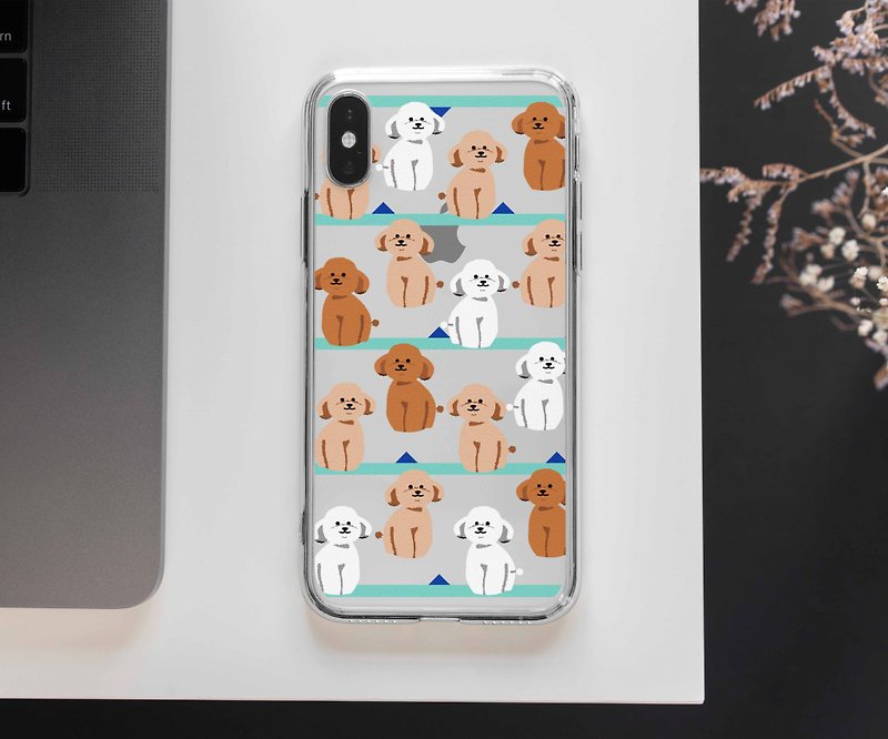 Poodle Clear TPU Silicone Phone case iPhone 11 Max XS Note 9 Huawei Mate 10 Pro - Phone Cases - Silicone Transparent