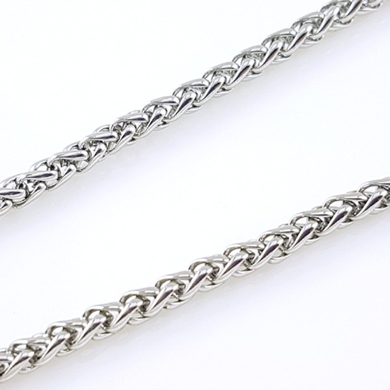 Belle Blossoming 5.0mm Hualan Steel Chain (Single Chain) 60cm Male Chain Neutral Chain Sweater Chain Long Necklace ~!! 5.0mm steel chain - Long Necklaces - Other Metals Silver