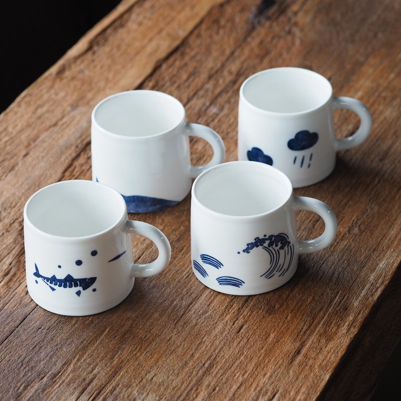 Yamagata cup 320ml [Northeast corner landscape series] - Mugs - Porcelain White