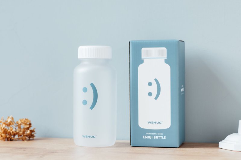 交換禮物 微笑藍+大笑綠 霧面 550ml防漏水壼 可加購濾芯 - 水樽/水瓶 - 塑膠 多色