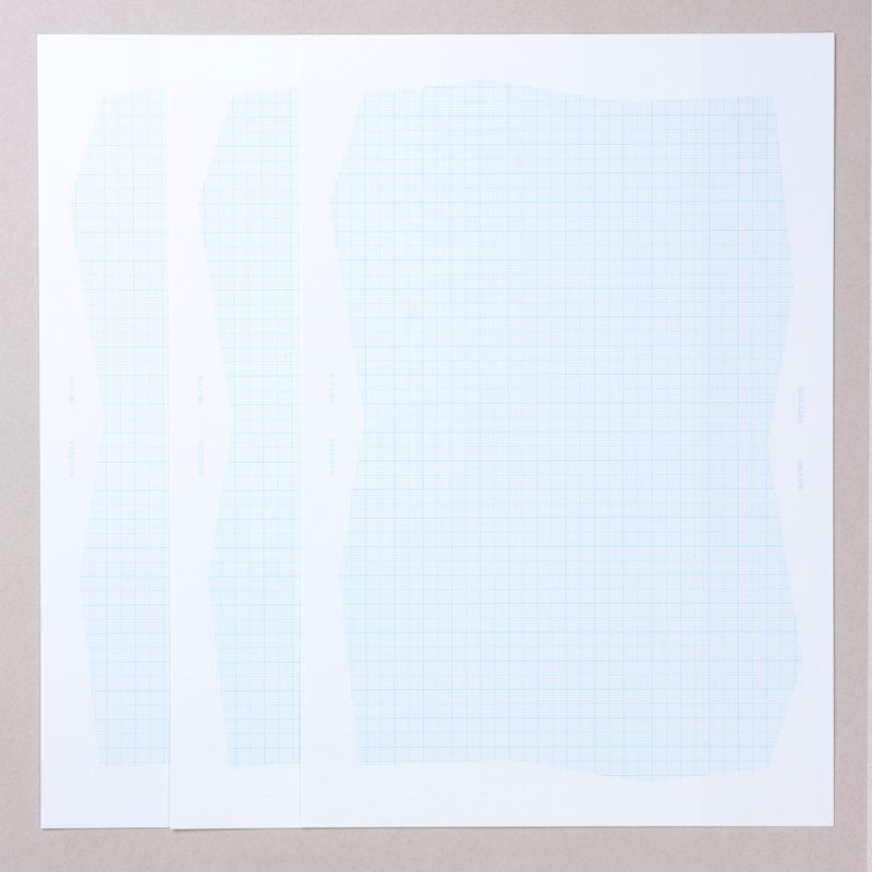 Grid #0: Blue / 9 sheets / 3 envelopes - Envelopes & Letter Paper - Paper Blue