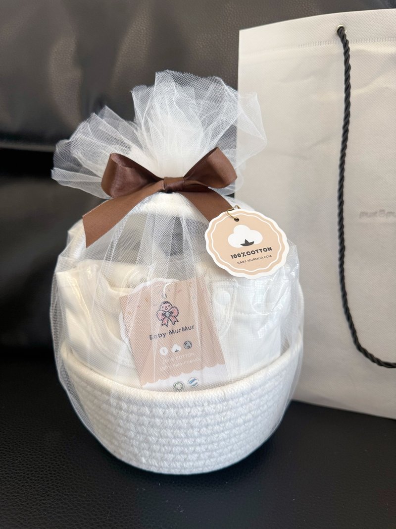 (加購) 滿滿心意禮籃 - 禮物盒/包裝盒 - 紙 白色