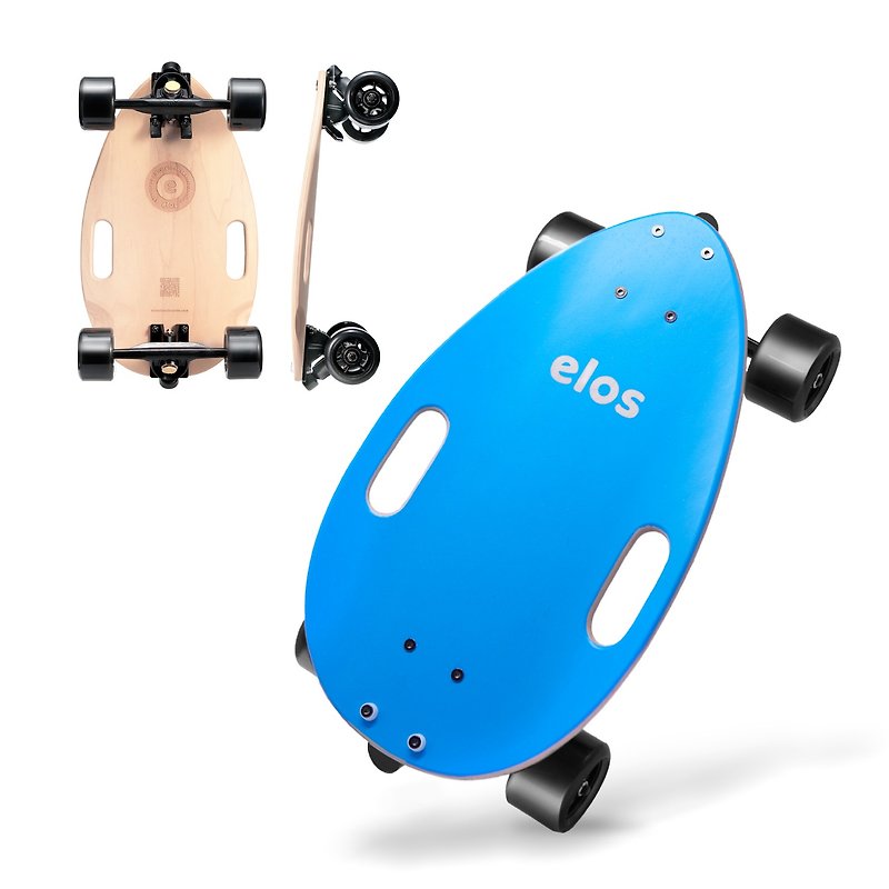 Elos Urban Skateboard・Mobility Board I Classic Blue - อุปกรณ์ฟิตเนส - ไม้ สีนำ้ตาล